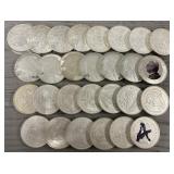(28) Copy Silver Coins