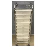 10-Drawer Rolling Storage Container