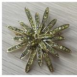 Vintage Sunburst/ Star Flower Brooch