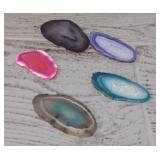 (5) Agate Slice Stones