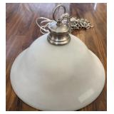 Glass Shade Swag Lamp