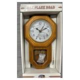 Oak Plank Road Regulator Wall Clock