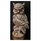 Vintage Ceramic Horned Owl Figure
