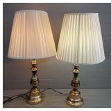 Pair of Brass Table Lamps