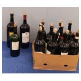 (15) Large Wine Bottles