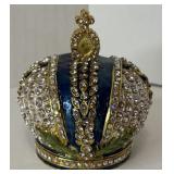 Faberge Style Crown Trinket Box