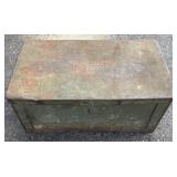 Antique PLOMB Metal Tool Box