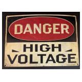 Danger High Vintage Metal Sign