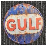 Metal 'Gulf' Sign