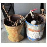 (2) 5Gallon Buckets of Antique Tools