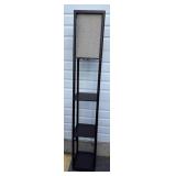 Brown Metal 3-Shelf Floor Lamp