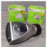 (2) Metal LED Spot Lights & Power Inverter