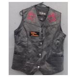 Live Ride Buffalo Leather Ladies Vest