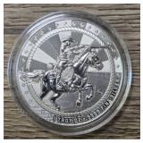 One Ounce Silver Round: Rifleman on Horse