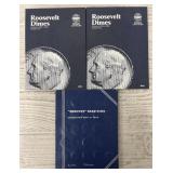 (3) Mercury & Roosevelt Dime Collection Books