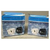 (2) Waterproof LED Wall Lamps