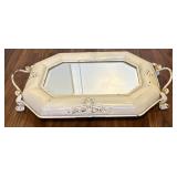 Antique French Napoleon Vanity Mirror Tray