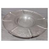 Vintage Footed Metal Serving Tray