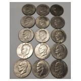 (15) Eisenhower Dollars
