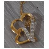 Sterling Silver Necklace With Heart Pendant