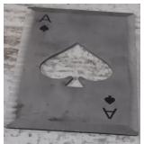 Metal Ace of Spades Throwing Card