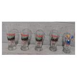 (5) Budweiser Glasses