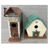 (2) Wooden Bird Houses