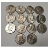 (14) Kennedy Half-Dollars