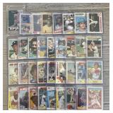 (35) Vintage Baseball Cards in Hard Sleeves