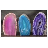(3) Sliced Agates