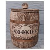 Barrel Ceramic Cookie Jar