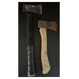 (2) Hatchets w/ Wood Handles