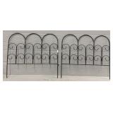 2-Piece Metal Garden Fence