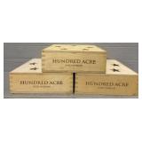 (3) Napa Valley Wine Wood Boxes