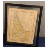 Idaho Map In Frame