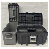 (2) Ammo Box & Husky Tool Box