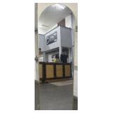 Gold Framed Arched Floor Mirror