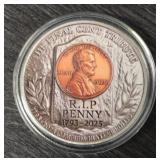 Commemorative Final Penny Token