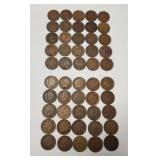 (50) Indian Head Pennies