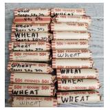 (20) Rolls of Wheat Pennies