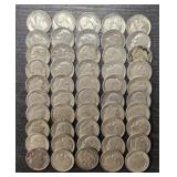 (50) U.S. Silver Roosevelt Dimes
