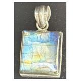 Sterling Silver & Labradorite Pendant