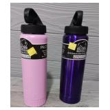 (2) Stainless Steal Water Bottles