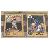 1987 Topps Bo Jackson & Barry Bonds Rookie Card