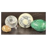 (4) Unique Polished Stones / Spheres