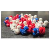 Over (30) Tiny Red, White & Blue Plastic Ducks