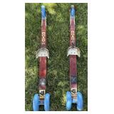 (2) Antique Arcos Road Skis