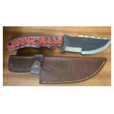 Steel Bladed Hunting Knife with Sheath