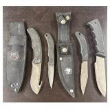 (2) Hunting Knife Pairs w/ Sheaths