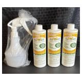 (3) Bottles of BacShield  & Spray Bottle